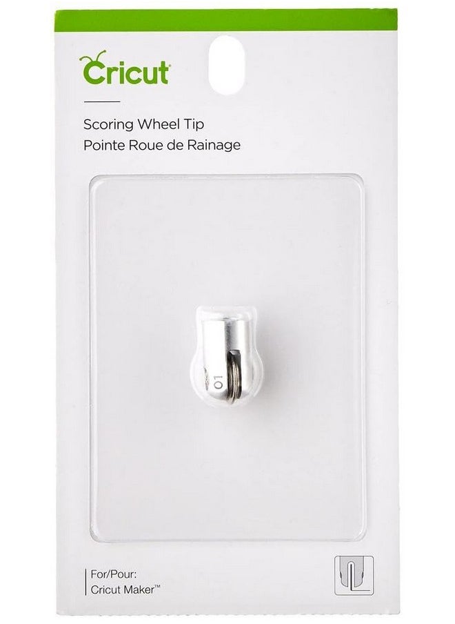 Cricut Scoring Wheel Replacement Tip, Patented Wheel Design, Up To 10X More Pressure, Crisp Creases on Basic Materials, For Personalized Crafts, Compatible with Cricut Maker Cutting Machine, Silver