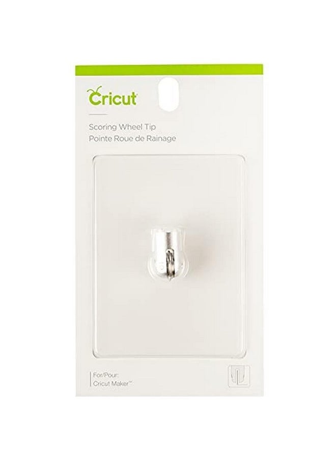 Cricut Scoring Wheel Replacement Tip, Patented Wheel Design, Up To 10X More Pressure, Crisp Creases on Basic Materials, For Personalized Crafts, Compatible with Cricut Maker Cutting Machine, Silver