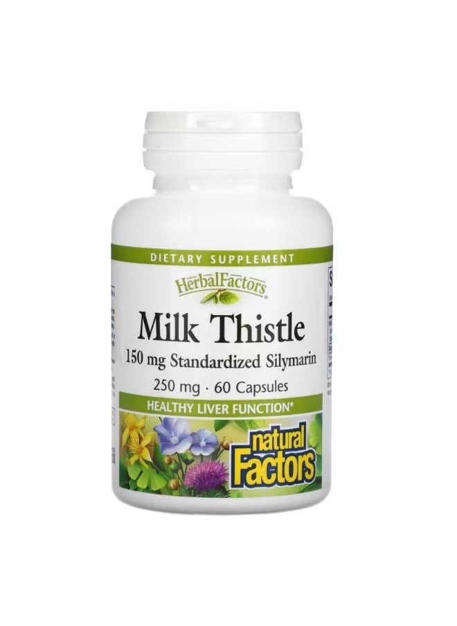 Milk Thistle 250 mg 60 Capsules