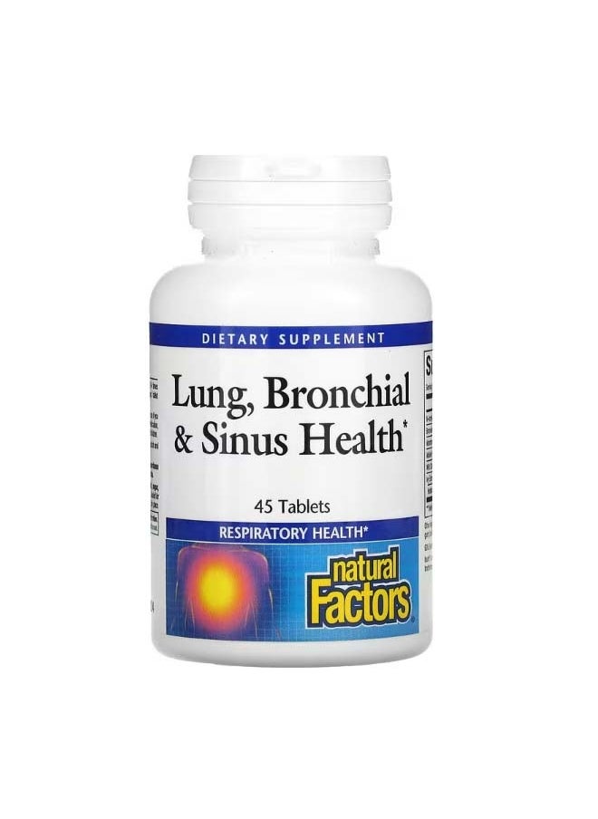 Lung Bronchial And Sinus Health 45 Tablets