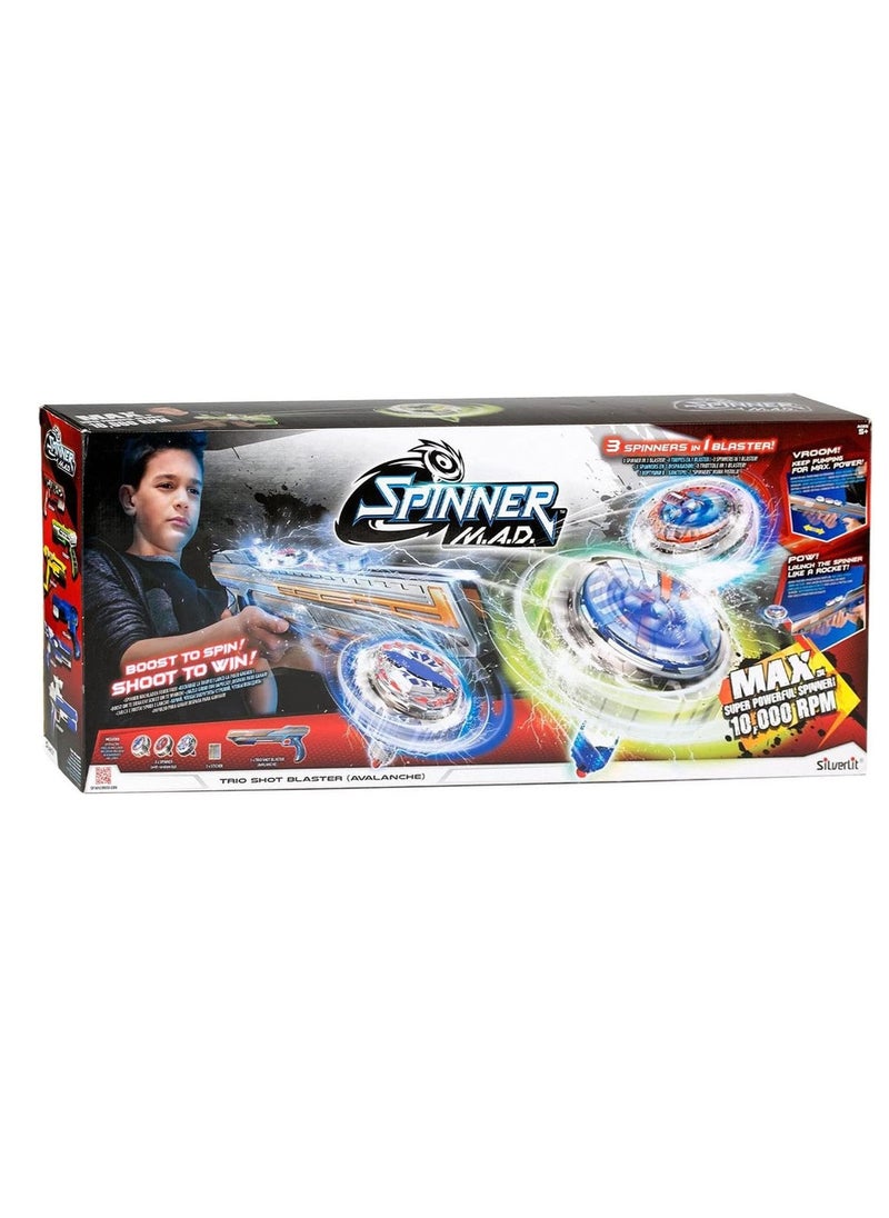 Spinner M.A.D. Trio Shot Avalanche Blaster, Multicolour