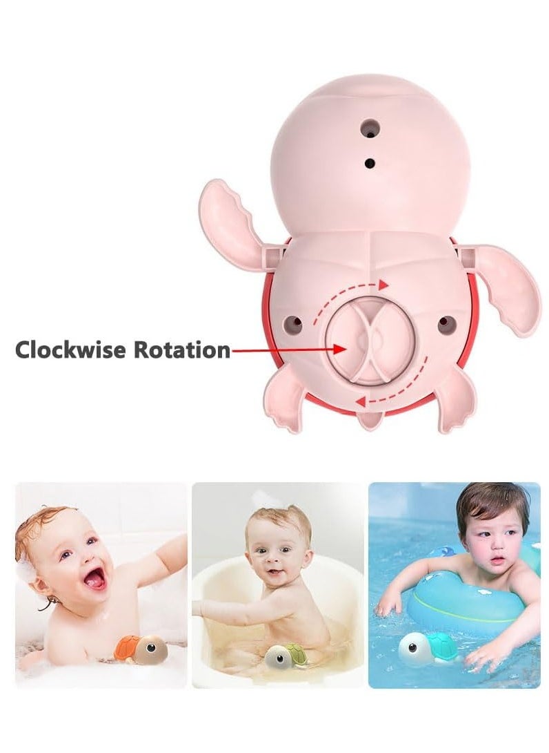 Bath Toy Cute Animal Clockwork Bathtub Swimming Pool Toy Baby Bath Toys for Toddlers 1 to 3 Boys and Girls Water Bath Toy Set 5 Pack