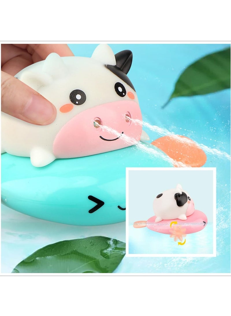 Bath Toy Cute Animal Clockwork Bathtub Swimming Pool Toy Baby Bath Toys for Toddlers 1 to 3 Boys and Girls Water Bath Toy Set 5 Pack