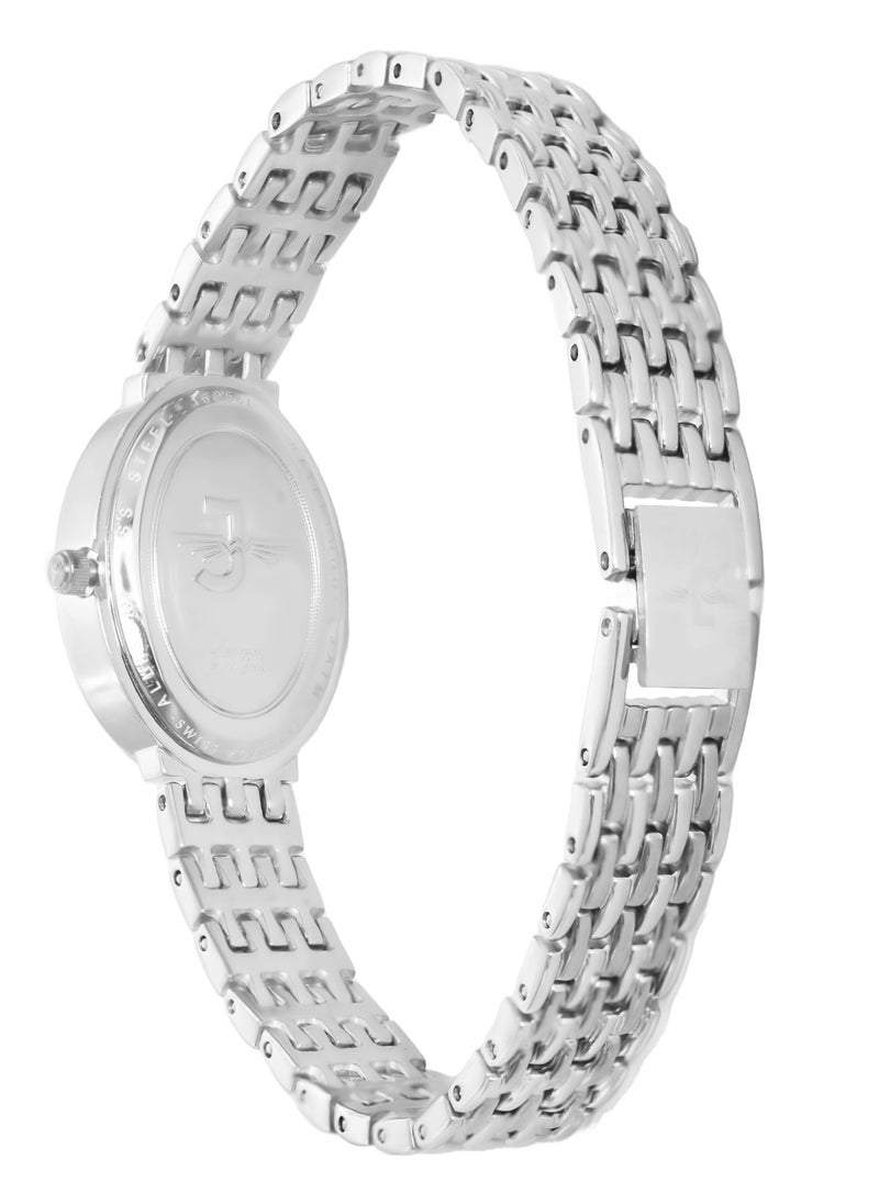 JOVIAL 16056LSMQ01ZE Women's Stainless Steel Watch,19mm, White Dial