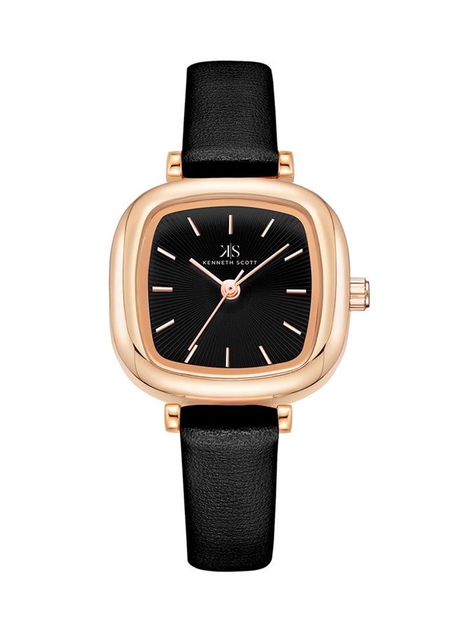 Kenneth Scott Women's Analog Black Dial Watch - K22525-RLBB