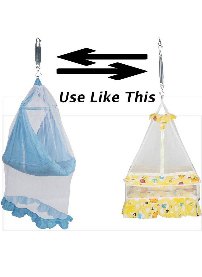 Hanging Cradle Spring Set For Baby Swing Cradle Infant Jhula Swing Spring Set Triangle, Thottil Hook For Baby Hanging Cradle, Jhoola, Jula, Swings (Spring-15Kgs)