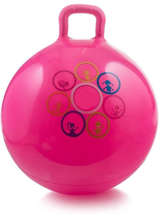 Rubber Hop Ball Kangaroo Bouncer (Size 65 Cm) Multicolorwith Pump