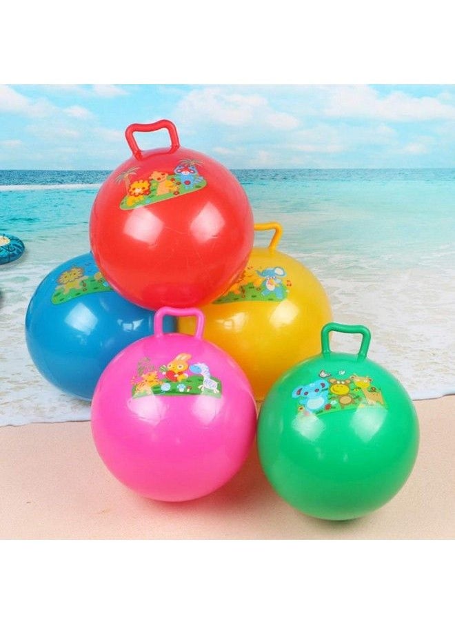 Rubber Hop Ball Kangaroo Bouncer (Size 65 Cm) Multicolorwith Pump