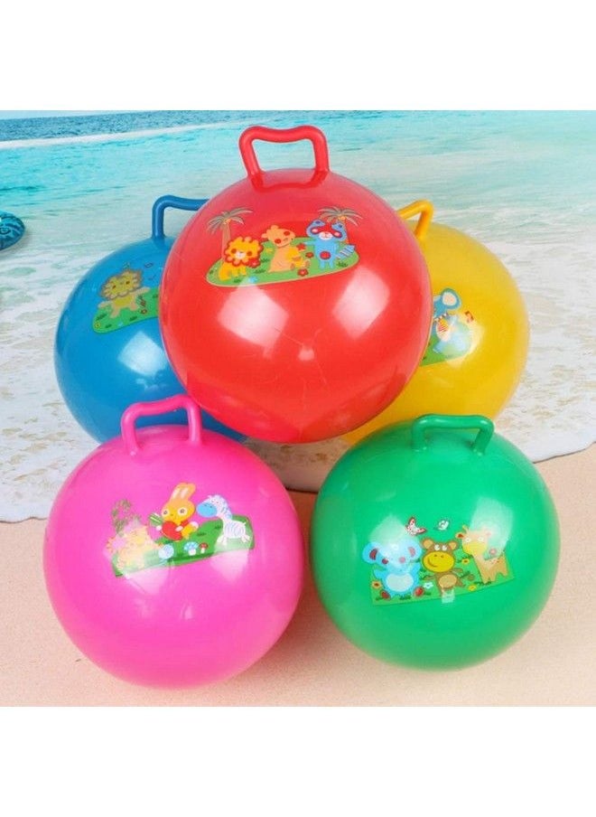 Rubber Hop Ball Kangaroo Bouncer (Size 65 Cm) Multicolorwith Pump