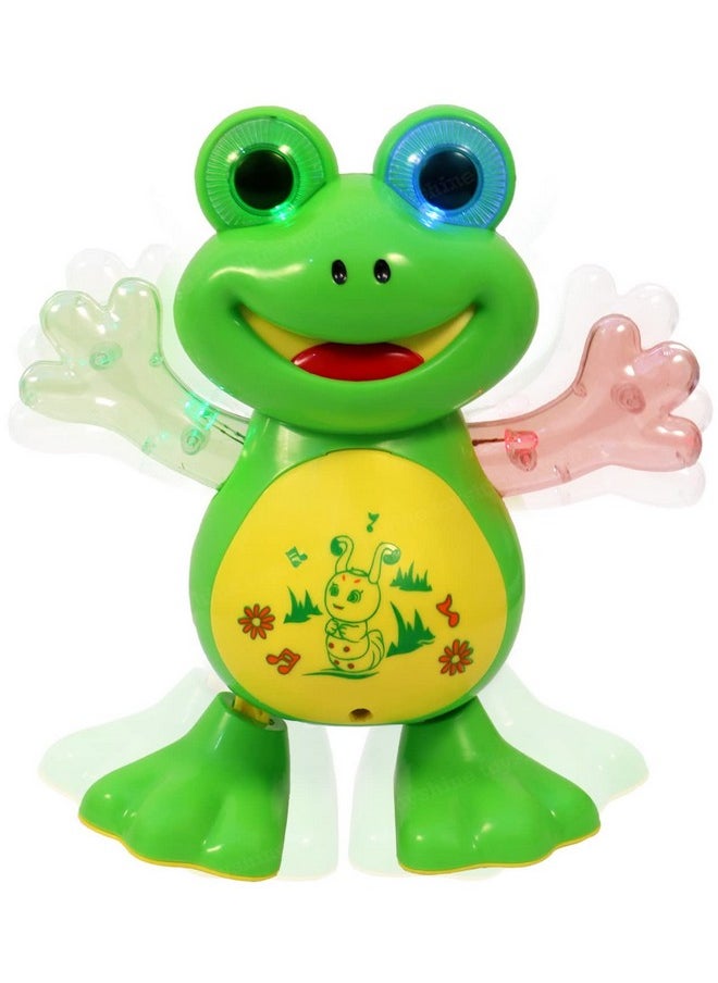 Toyshine Musical and Dancing Frog Toy with Lights, Dancing Walking Toys, Baby Infant Toy Learning Development