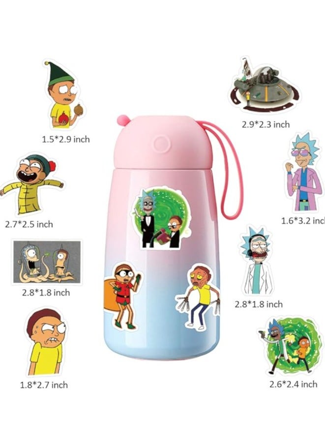 Rick and Morty Stickers for Hydro Flask, | 50 PCS | Vinyl Waterproof Stickers for Laptop,Skateboard,Water Bottles,Computer,Phone, Cute Anime Stickers (Rick and Morty-2)