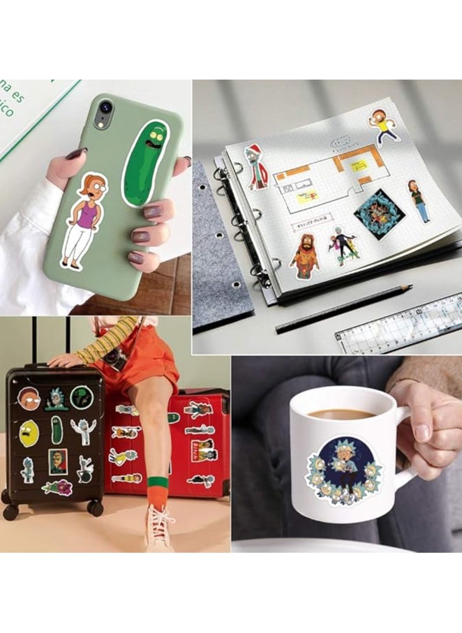 Rick and Morty Stickers for Hydro Flask, | 50 PCS | Vinyl Waterproof Stickers for Laptop,Skateboard,Water Bottles,Computer,Phone, Cute Anime Stickers (Rick and Morty-2)