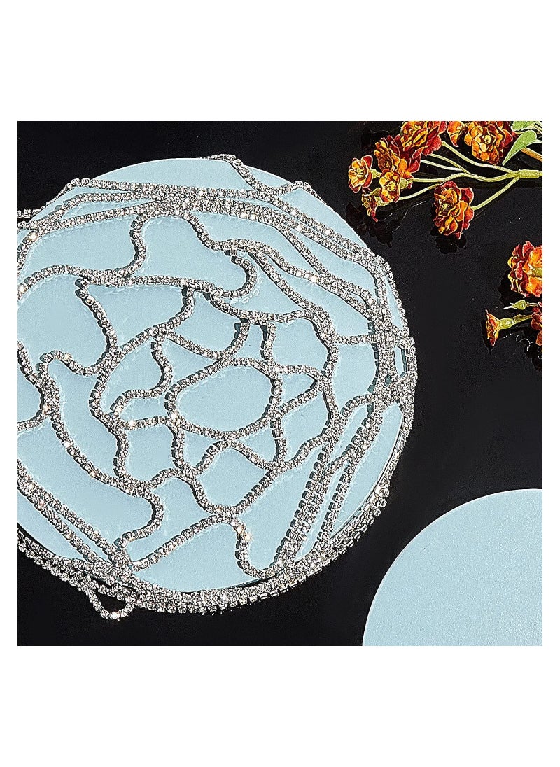 2 Pcs 1920s Headpiece Accessories for Women Crystal Rhinestone Head Chain Jewelry Headpieces for Flapper Woman Wedding Girls Cosplay Cleopatra Costume Gatsby Theme Party Belly Dance Delicate