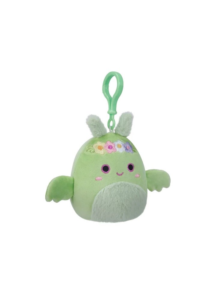 Squishmallows 3.5 Inch Plush Clip-On Tove The Mint Green Mothman