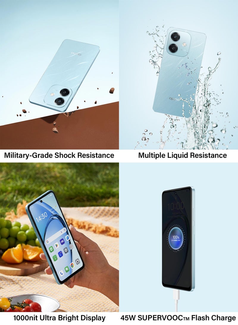 A3X 4G Dual SIM 4GB RAM 128GB Couple Smartphones Nebula Red Ocean Blue 5100mAh Large Capacity With Exclusive Free Gifts Fitness Smart Band *2 and Wireless Selfie Stick *1 - Middle East Version