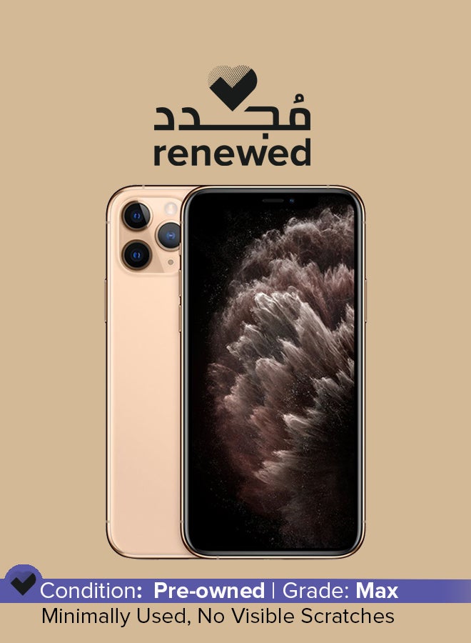 Renewed - iPhone 11 Pro Max With Facetime Gold 64GB 4G LTE