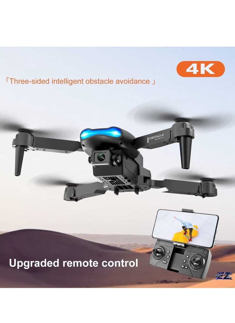 E99 Drone with Dual Camera – Folding Remote Control Aircraft for Adults, WiFi FPV Live Video, High-Definition Aerial Footage, Compact & Portable Drone for Outdoor Adventures and Photography