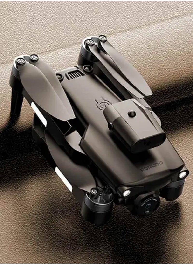 R/C Folding Drone With Brushless Motor and Infrared Obstacle Avoidance,50M Height,7KM/H Max Speed Suitable for Kids & Adult,Fast-Charge Tech,Versatile & Compact,6-Axis Gyro Stabilizer,360˚ Flip- Black