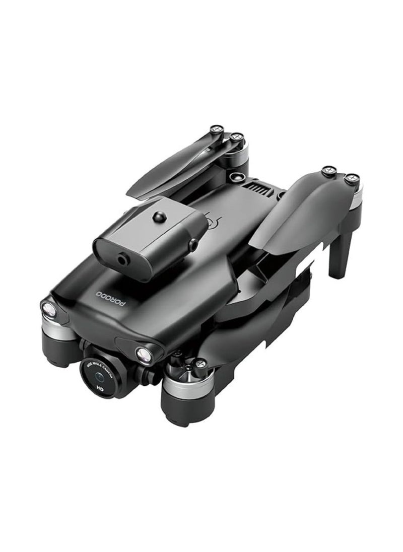 R/C Folding Drone With Brushless Motor and Infrared Obstacle Avoidance,50M Height,7KM/H Max Speed Suitable for Kids & Adult,Fast-Charge Tech,Versatile & Compact,6-Axis Gyro Stabilizer,360˚ Flip- Black