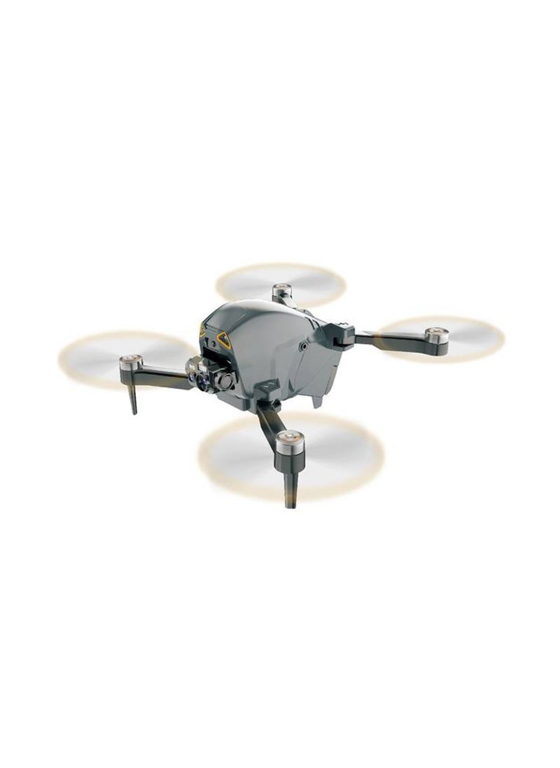 Aerovision Camera Drone with Dual Camera & Electric Regulation / Auto Obstacle Avoidance / Brushless Motor / 15 Min Flight Time / 80M Height Range - Black