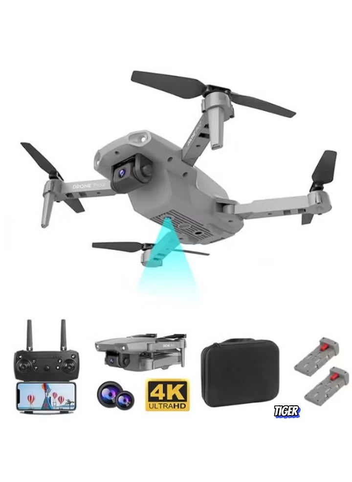 E99 PRO Drone with 4K HD Dual Camera, Foldable Design, and Automatic Obstacle Avoidance – Mini Helicopter for Aerial Photography, Smooth Flight, and Height Hold Functionality – Ideal for Beginners & Professionals – Perfect for Outdoor Adventures, UAE Delivery