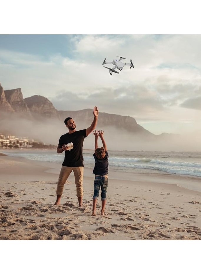 Drone with 360° Roll | 150m Range | Dual HD Camera Lens | 25-30 Min Flight Time | Speed Control, Gesture Manipulation, Optical Flow, Avoidance | 1 Batteries (Grey)