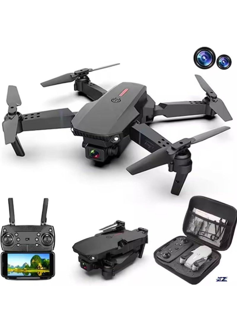 Drone with 360° Roll | 150m Range | Dual HD Camera Lens | 25-30 Min Flight Time | Speed Control, Gesture Manipulation, Optical Flow & Avoidance | 1 Battery (Grey)