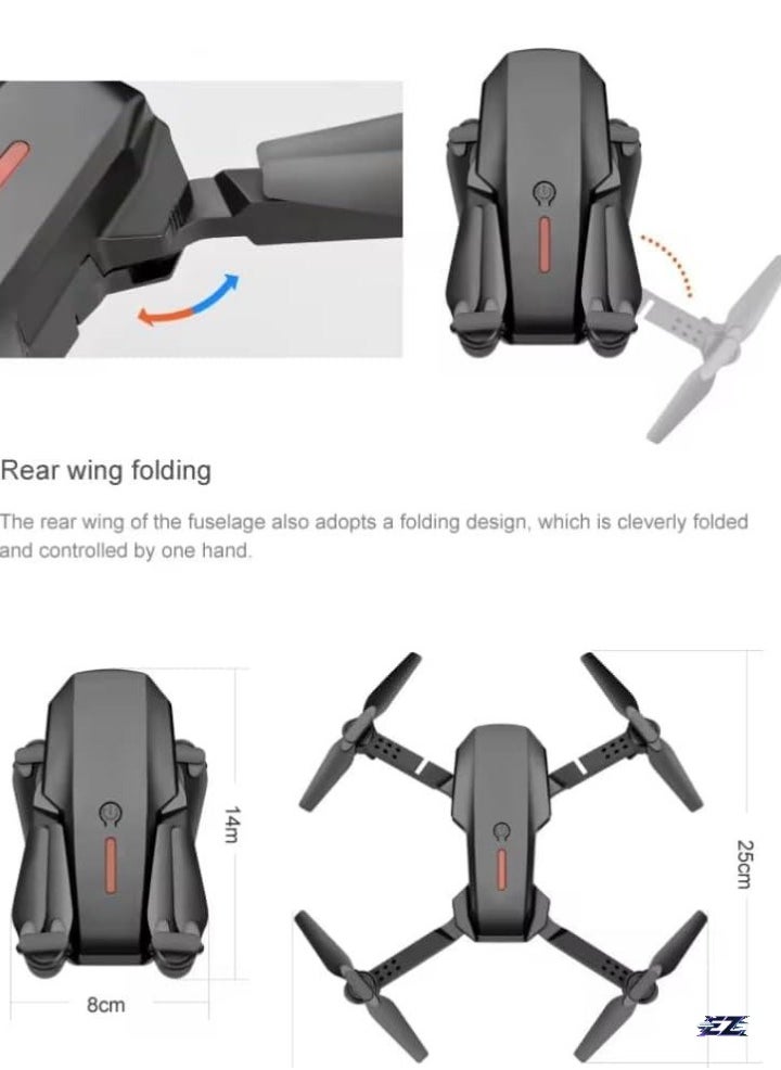 Drone with 360° Roll | 150m Range | Dual HD Camera Lens | 25-30 Min Flight Time | Speed Control, Gesture Manipulation, Optical Flow & Avoidance | 1 Battery (Grey)