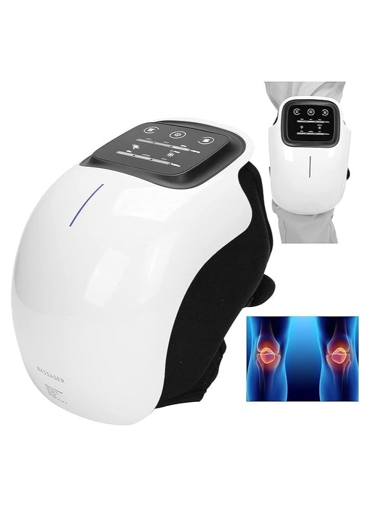 Knee Massager with Heat – Large LED Screen, Rechargeable Electronic Smart Knee Massage for Arthritis and Joint Pain Relief