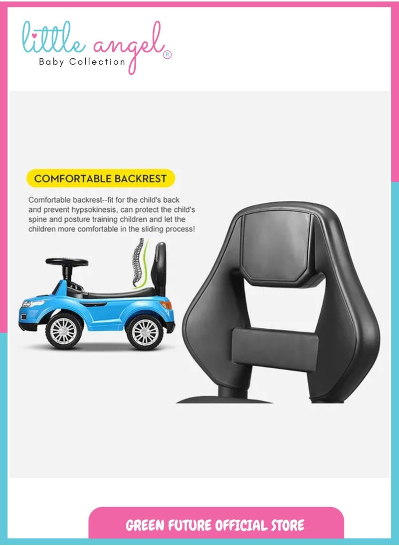 Kids Ride On Car with Steering Wheel Stylish and Durable Manual Push Vehicle for Toddlers Perfect for Indoor and Outdoor Play