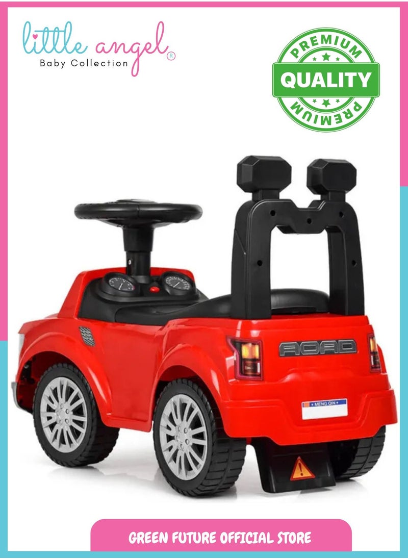 Kids Push Ride On Truck Car Toy with Steering Wheel, Backrest, Durable Design, and Fun for Toddlers Indoor and Outdoor Play