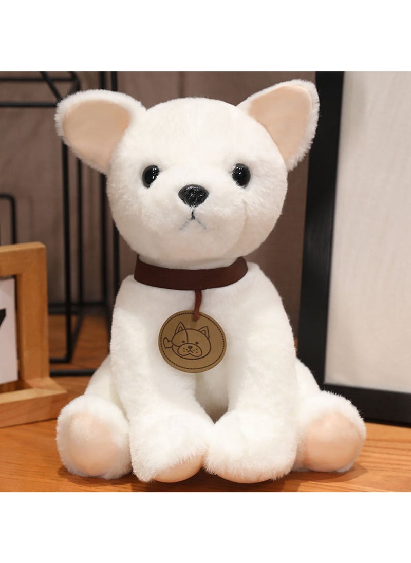 25 CM Simulation Dog Plush Toy Soft Stuffed Cute Animal Doll For Girls And Boys All Ages Gift (Style 2)