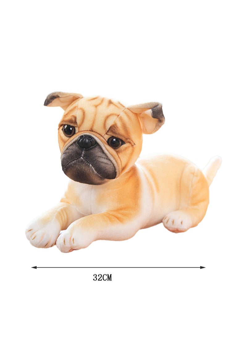 32 CM Simulation Dog Plush Toy Soft Stuffed Cute Animal Doll For Girls And Boys All Ages Gift（Style 4）