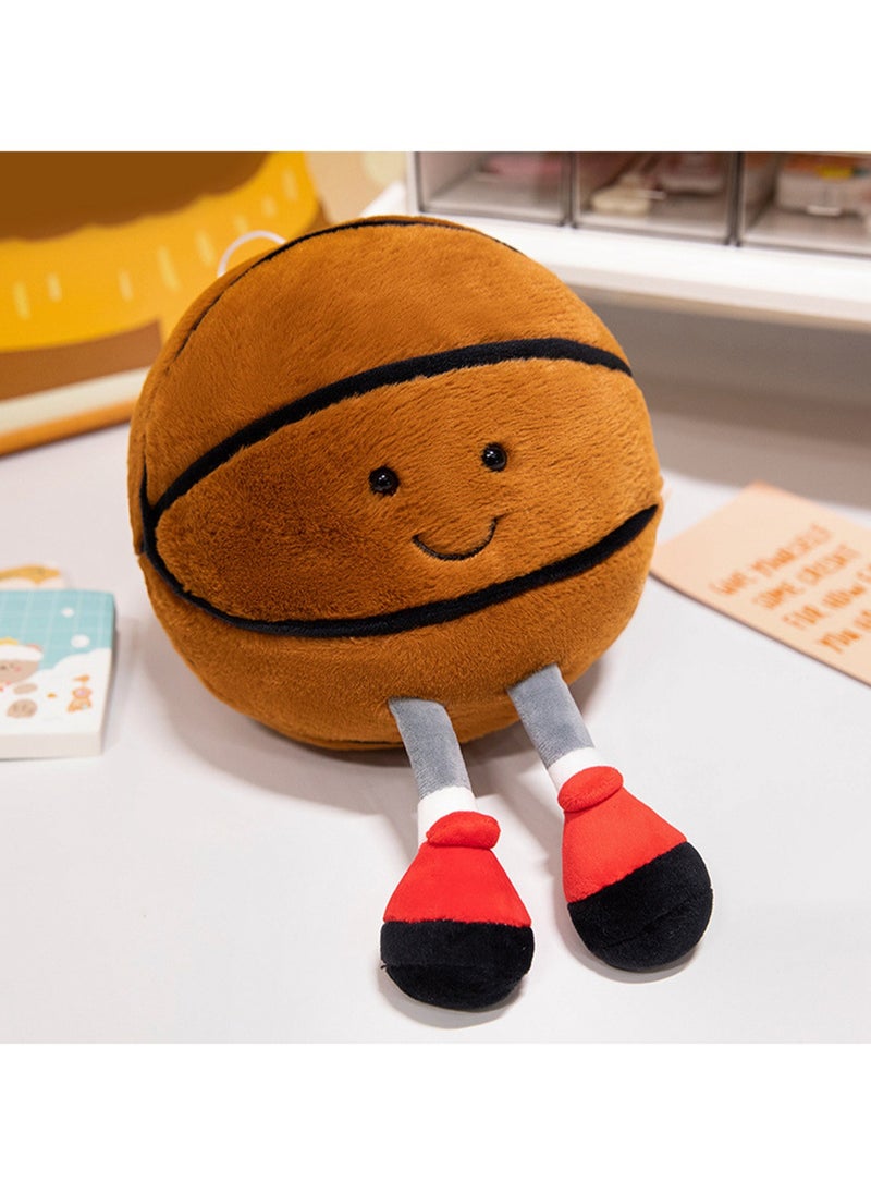 30 CM Cute Cartoon Basketball Plush Toy Soft Stuffed Doll For Girls And Boys All Ages Gift（Style 1）