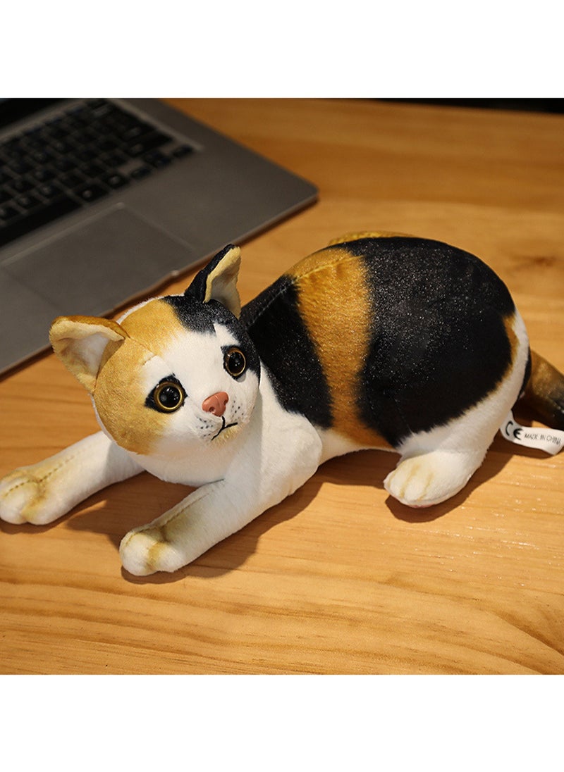 31 CM Simulation Cat Plush Toy Soft Stuffed Cute Animal Doll For Girls And Boys All Ages Gift（Style 4）