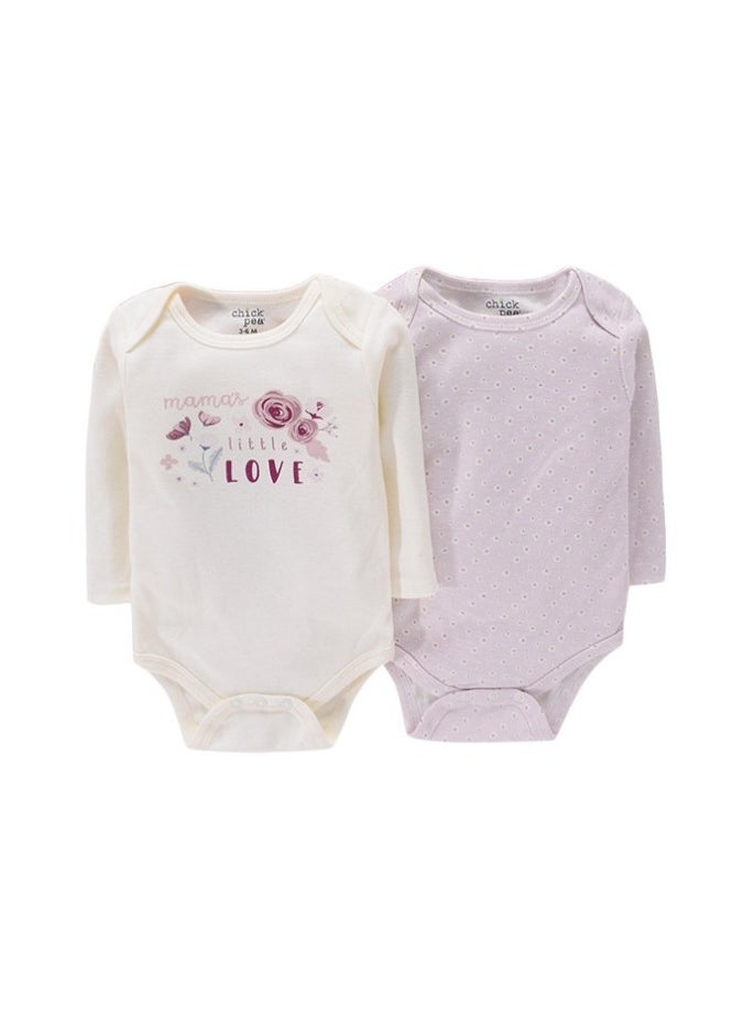 Bambimici Mama's Little Love Flower Print Long Sleeve 4-Piece