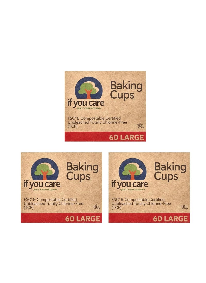 If You Care Unbleached Large Baking Cups, 60 ct, 3 pk