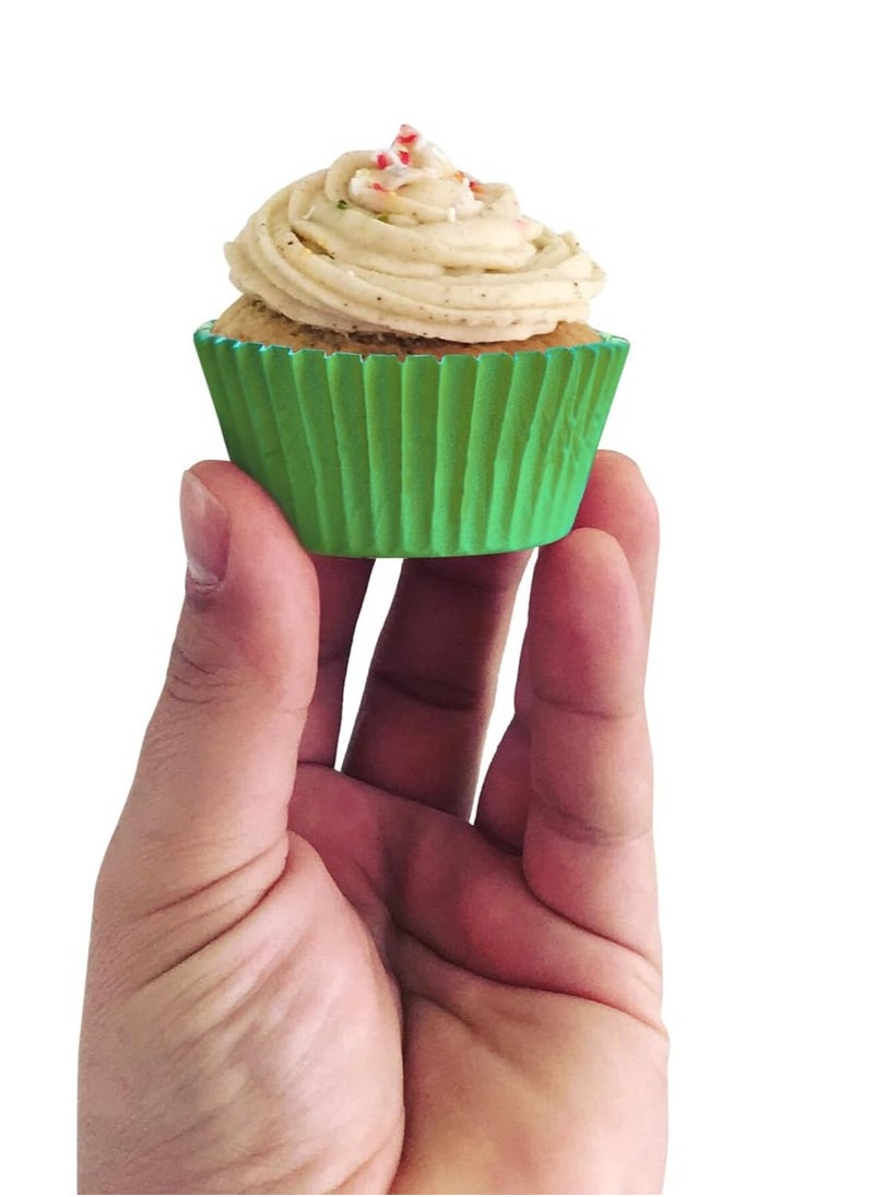 GUSTO [500Pcs] Mini Cupcake Liners for Baking, Colorful Muffin Liners, Food Grade & Grease-Proof, Baking Cups - Bright Assorted Colors for Cupcakes, Candy Cups and Cake Balls