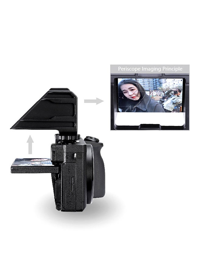 Vlog Selfie Flip Screen with Cold Shoe for Mirrorless Camera for Video Youtuber