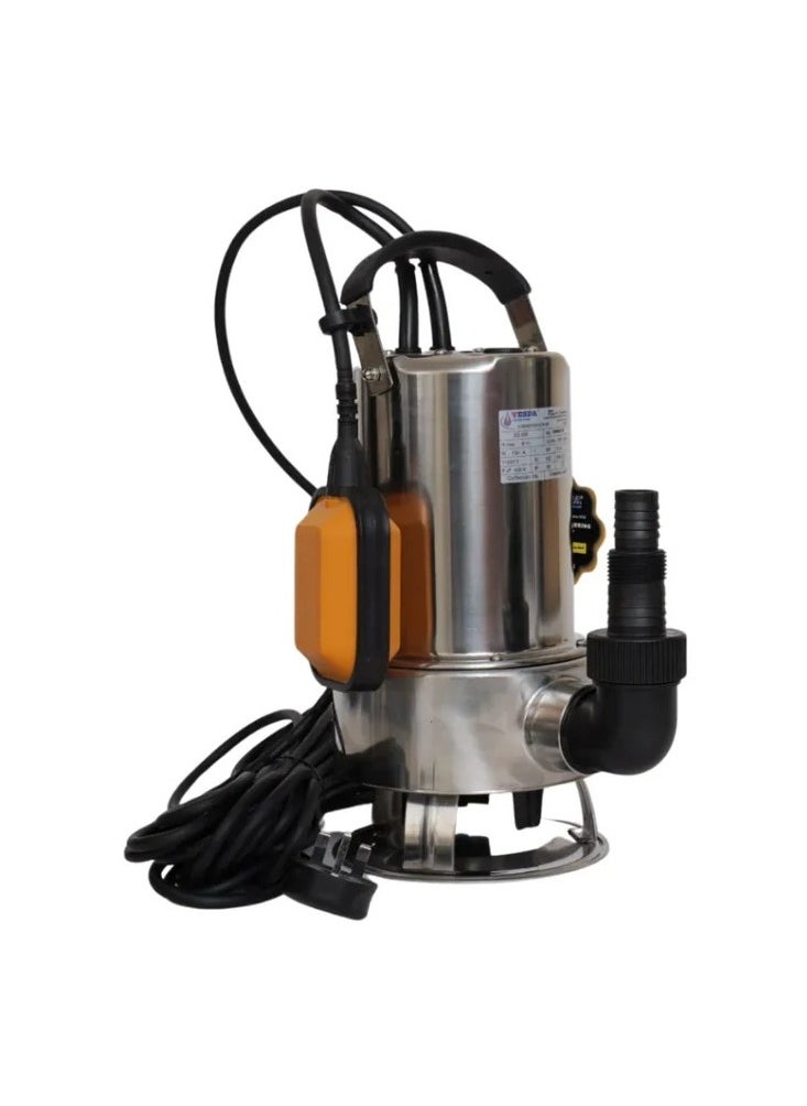 Stainless Steel Submersible Clean Water Pump, 1 HP, with Float Switch