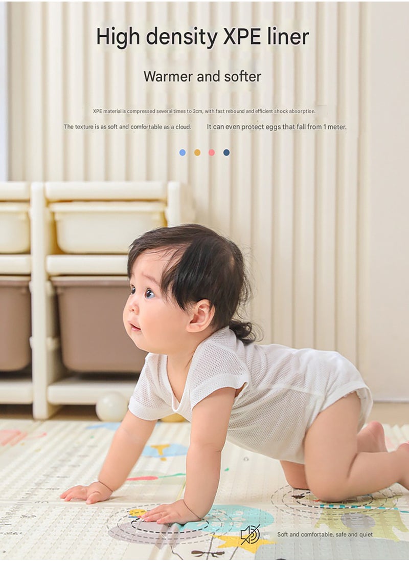 Baby Crawling Mat Xpe Thick Folding 200*180*2cm With Handbag