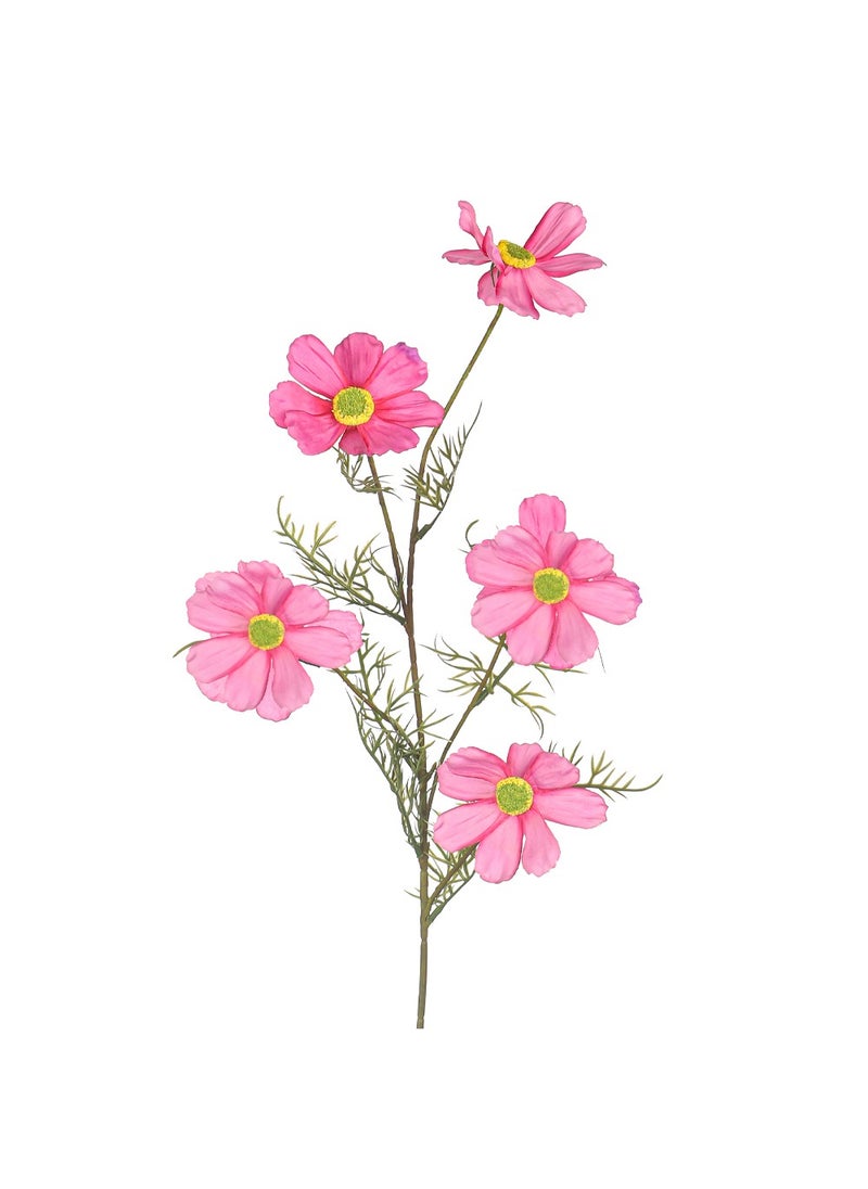 Yatai Artificial Silk Cosmos Flowers for Vase Filling Decorationd and other Flower Arrangements 2 pcs | Cosmos Flowers for Decorations (d-pink)