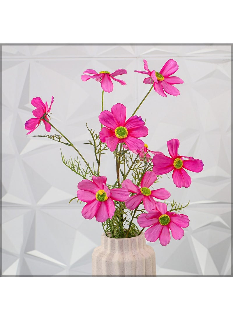 Yatai Artificial Silk Cosmos Flowers for Vase Filling Decorationd and other Flower Arrangements 2 pcs | Cosmos Flowers for Decorations (d-pink)