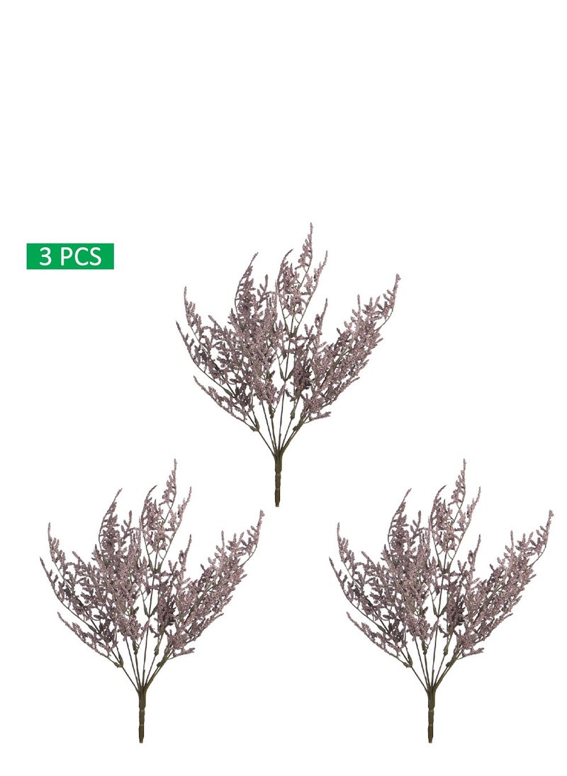 Yatai 3pcs Artificial Lavender Flower Bunch for Vase Filling and Arrangements | Real Look Lavender Flowers for Home Office Decorations (Purple)