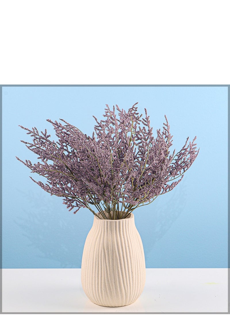 Yatai 3pcs Artificial Lavender Flower Bunch for Vase Filling and Arrangements | Real Look Lavender Flowers for Home Office Decorations (Purple)