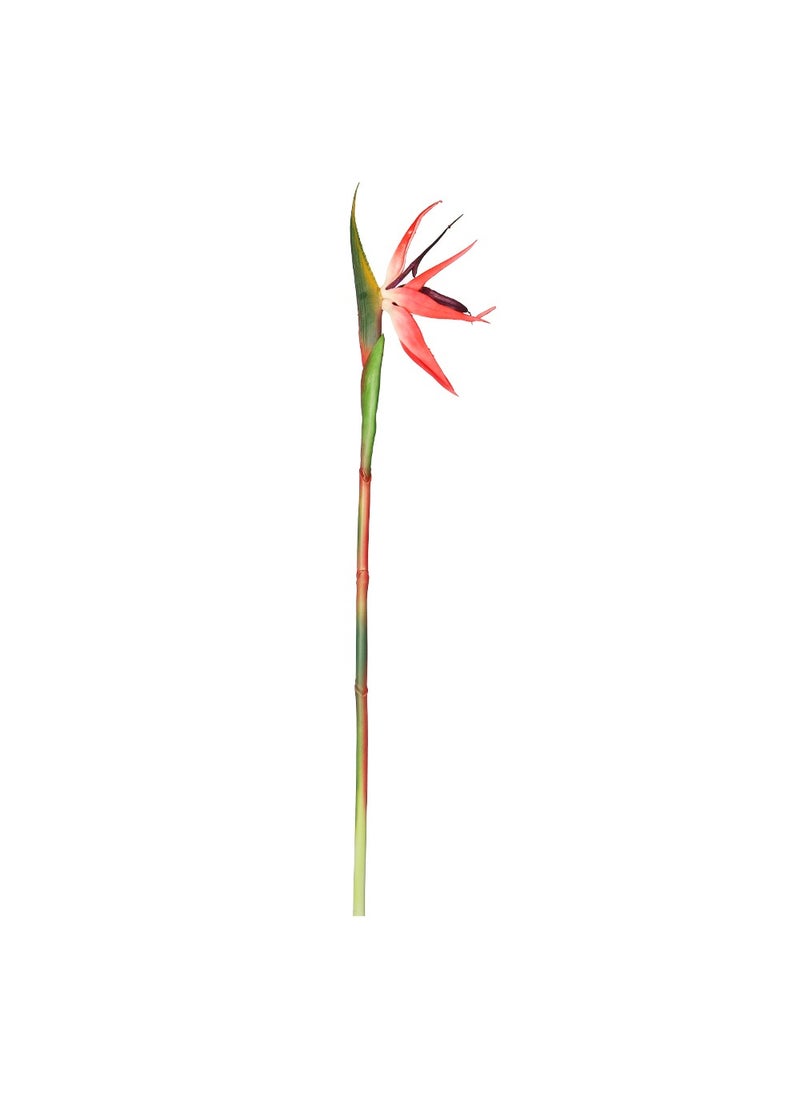 YATAI 2 Pcs Artificial Bird of Paradise Flowers for Vase Filling and Other Decorations | Real Look Bird Flowers with Wired Stem for Flexible Arrangements (Red)