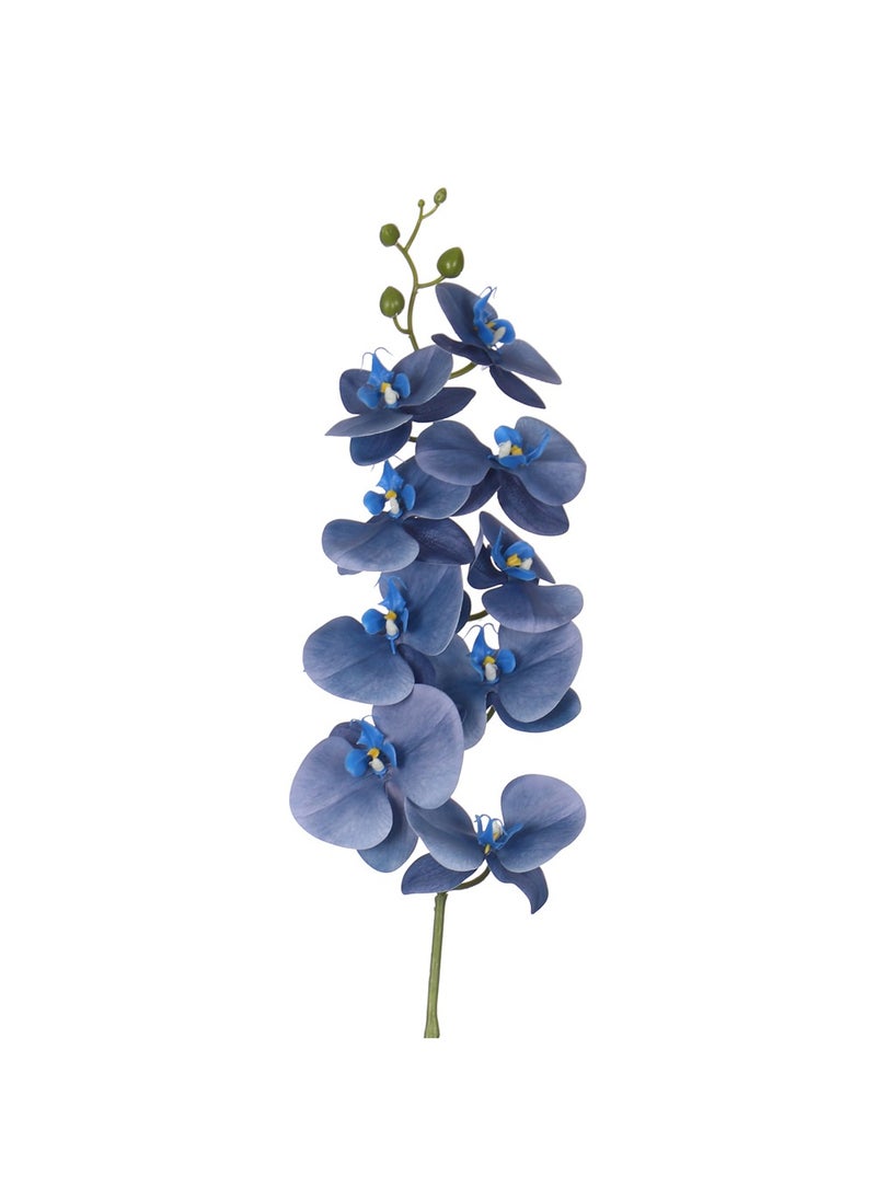 Yatai Orchid Flower Arrangement with Vase | Full Set of Flower | Decorative Orchid Flowers for Home Office Party | Orchid Flower Set (Mix Blue)