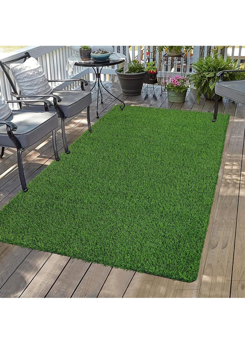 Realistic Artificial Grass Rug Indoor Outdoor, Dog Grass Mat with Drainage Holes and Replacement Artificial Grass Turf, Fake Grass for Garden Lawn Landscape Balcony Decoration[50*100CM]