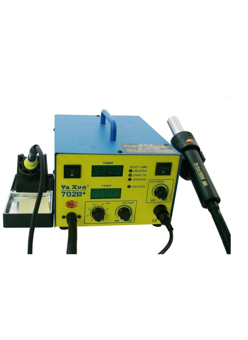 yaxun 702B+ hot air gun and soldering 2 in 1 SMD rework station