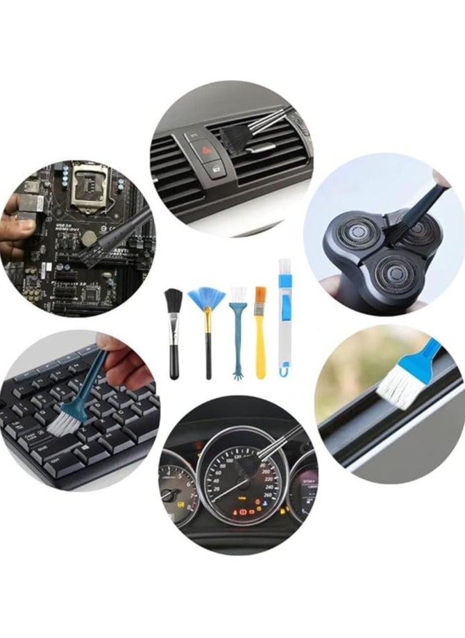 5Pack Computer Keyboard Laptop Cleaning Brush Kit for Electronic Devices Such As Computer Motherboard Fans Dust Removal Cleaning Brush